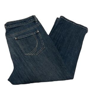 Women’s CANYON RIVER BLUES, 99% Cotton, 5-Pocket, Cropped Jeans, Size 14